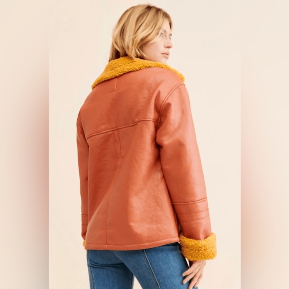 We The Free Kaja Vegan Bonded Peacoat | Free People size Large - Picture 4 of 9